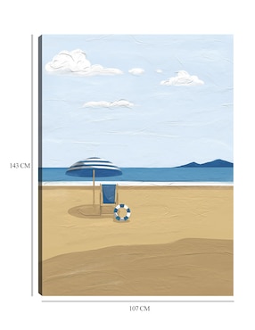 Cuadro decorativo Serie de verano II técnica mixta Cuadros Jr Playas