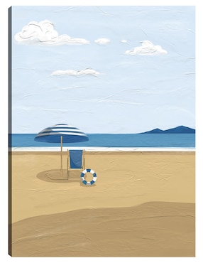 Cuadro decorativo Serie de verano II técnica mixta Cuadros Jr Playas