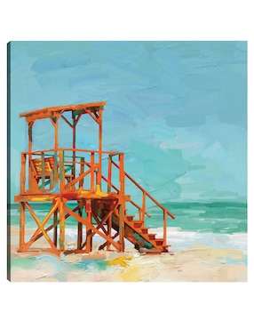 Cuadro decorativo Socorrista técnica mixta Cuadros Jr Playas