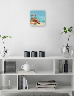 Cuadro decorativo Socorrista técnica mixta Cuadros Jr Playas