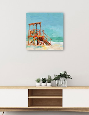 Cuadro decorativo Socorrista técnica mixta Cuadros Jr Playas