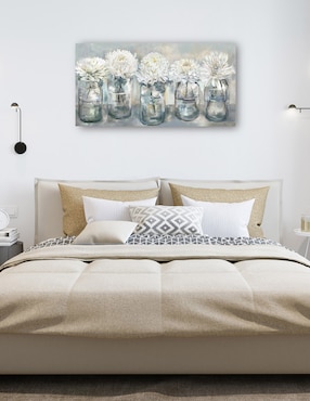 Cuadro decorativo Selecciones frescas técnica mixta Cuadros Jr Floreros