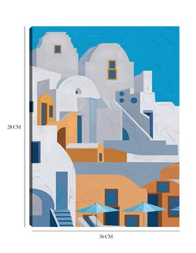 Cuadro decorativo Santorini I técnica mixta Cuadros Jr Lugares
