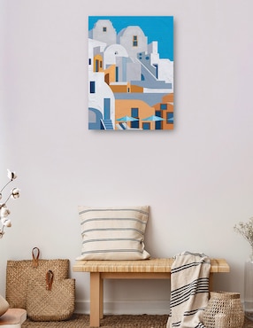 Cuadro decorativo Santorini I técnica mixta Cuadros Jr Lugares