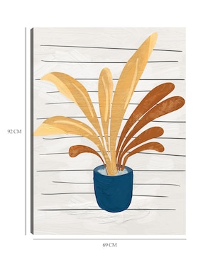 Cuadro decorativo Simple III técnica mixta Cuadros Jr Macetas