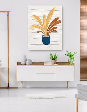 Cuadro decorativo Simple III técnica mixta Cuadros Jr Macetas