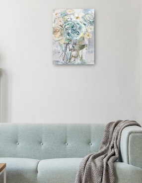 Cuadro decorativo Selecciones de verano azul técnica mixta Cuadros Jr Floreros