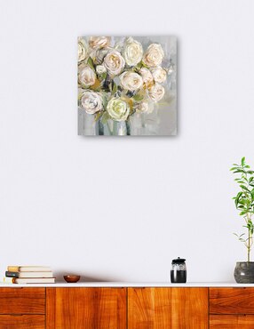 Cuadro decorativo Skylar técnica mixta Cuadros Jr Floreros