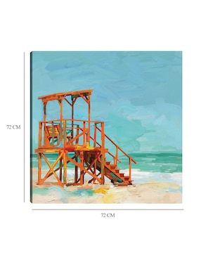 Cuadro decorativo Socorrista técnica mixta Cuadros Jr Playas