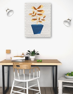 Cuadro decorativo Simple IV técnica mixta Cuadros Jr Macetas