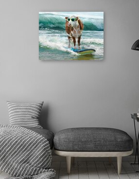 Cuadro decorativo Surf & Turf técnica mixta Cuadros Jr Playas