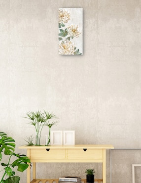 Cuadro decorativo Trío de peonía técnica mixta Cuadros Jr Floración
