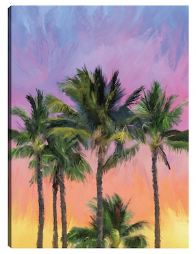 Cuadro decorativo Sorbete atardecer técnica mixta Cuadros Jr Crepúsculo