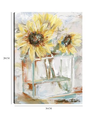 Cuadro decorativo Tournesoles técnica mixta Cuadros Jr Girasoles