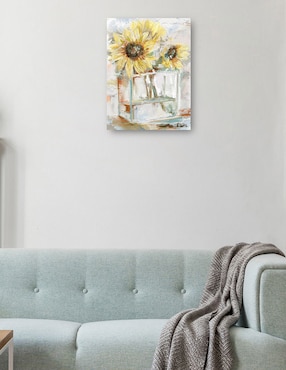 Cuadro decorativo Tournesoles técnica mixta Cuadros Jr Girasoles
