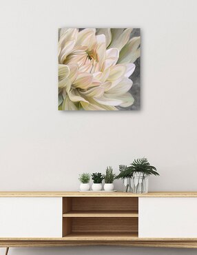 Cuadro decorativo Susurrando en oro técnica mixta Cuadros Jr Floración