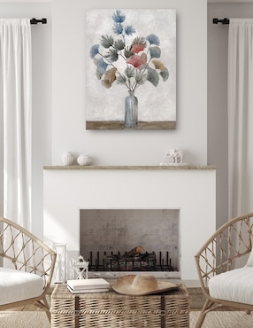 Cuadro decorativo Tonos frescos técnica mixta Cuadros Jr Floreros