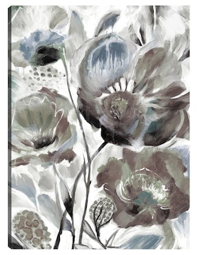 Cuadro decorativo Tonos de cobre II azul técnica mixta Cuadros Jr Floración