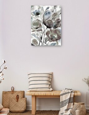 Cuadro decorativo Tonos de cobre II azul técnica mixta Cuadros Jr Floración