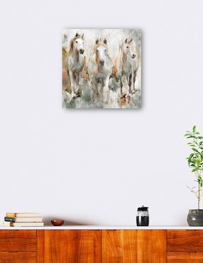 Cuadro decorativo Trifecta técnica mixta Cuadros Jr Animales Domésticos
