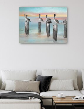 Cuadro decorativo Sorbete de amanecer técnica mixta Cuadros Jr Aves Silvestres