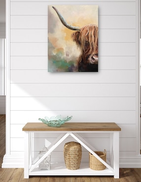 Cuadro decorativo Tierras altas técnica mixta Cuadros Jr Animales Domésticos