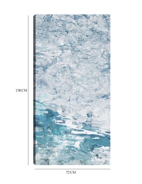 Cuadro decorativo Tranquilidad azul técnica mixta Cuadros Jr Inspiración