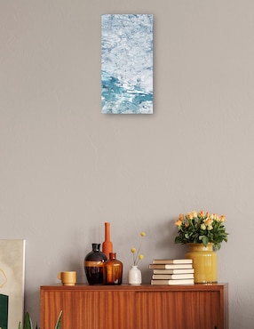 Cuadro decorativo Tranquilidad azul técnica mixta Cuadros Jr Inspiración