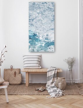 Cuadro decorativo Tranquilidad azul técnica mixta Cuadros Jr Inspiración