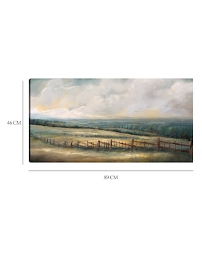 Cuadro decorativo Visión Pastoral II técnica mixta Cuadros Jr Campos