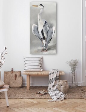 Cuadro decorativo Vigilancia II técnica mixta Cuadros Jr Aves Silvestres