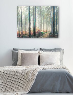 Cuadro decorativo Viaje al bosque técnica mixta Cuadros Jr Bosques