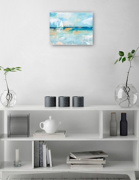 Cuadro decorativo Vela moderna técnica mixta Cuadros Jr Navegación