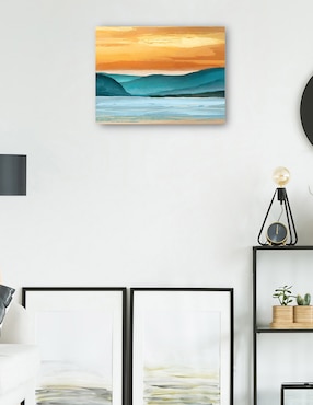 Cuadro decorativo Vista Ámbar técnica mixta Cuadros Jr Lagos