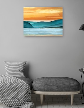 Cuadro decorativo Vista Ámbar técnica mixta Cuadros Jr Lagos