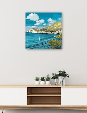 Cuadro decorativo Vela tropical técnica mixta Cuadros Jr Navegación