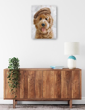Cuadro decorativo Sombrero feliz II técnica mixta Cuadros Jr Animales Domésticos