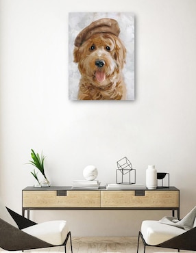 Cuadro decorativo Sombrero feliz II técnica mixta Cuadros Jr Animales Domésticos