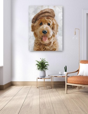 Cuadro decorativo Sombrero feliz II técnica mixta Cuadros Jr Animales Domésticos
