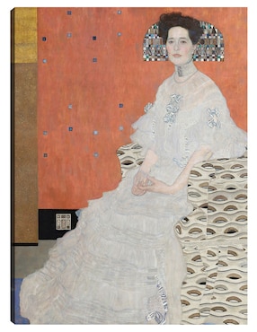 Cuadro decorativo Fritza Riedler (1906) técnica mixta Cuadros Jr Retratos