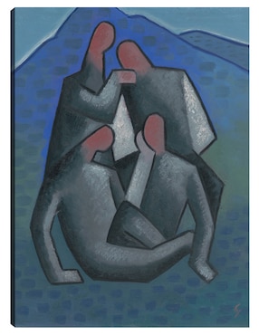 Cuadro decorativo Barcos de pesca (1932) técnica mixta Cuadros Jr Navegación