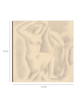 Cuadro decorativo La mañana (1929) técnica mixta Cuadros Jr Bocetos