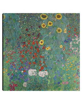 Cuadro decorativo Jardín de la cabaña con girasoles (1907) técnica mixta Cuadros Jr Primavera