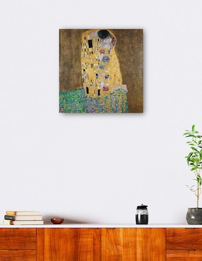 Cuadro decorativo El beso técnica mixta Cuadros Jr Colores