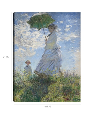 Cuadro decorativo Mujer con sombrilla – Madame Monet y su hijo (1875) técnica mixta Cuadros Jr Retratos