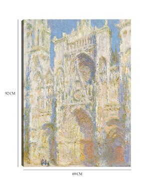 Cuadro decorativo Catedral de Rouen, fachada oeste, luz del sol (1894) técnica mixta Cuadros Jr Lugares