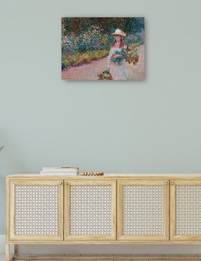 Cuadro decorativo Jovencita en el jardín de Giverny (1888) técnica mixta Cuadros Jr Gente