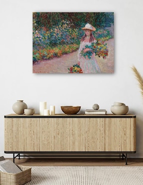 Cuadro decorativo Jovencita en el jardín de Giverny (1888) técnica mixta Cuadros Jr Gente