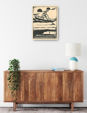 Cuadro decorativo En el río (1924) técnica mixta Cuadros Jr Ríos