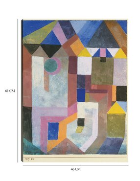 Cuadro decorativo Arquitectura colorida (1917) técnica mixta Cuadros Jr Colores